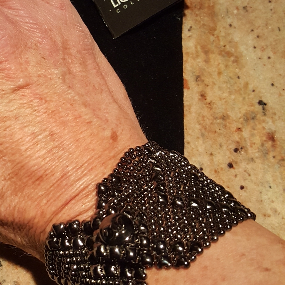 SG LIQUID METAL COLLECTION Black Chrome bracelet - Picture 6 of 11